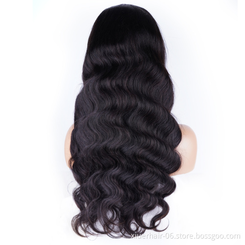 Brazilian HD Bang Wholesale 100% Vendors Glueless Virgin Front Lace Curly Wet and Wavy Human Hair Wig